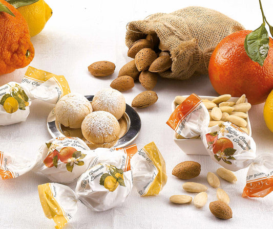 Mjuka Premium Amaretti Mandelkakor Citron 20g