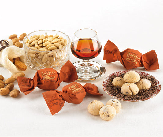 Mjuka Premium Amaretti Mandelkakor Rom & Choklad