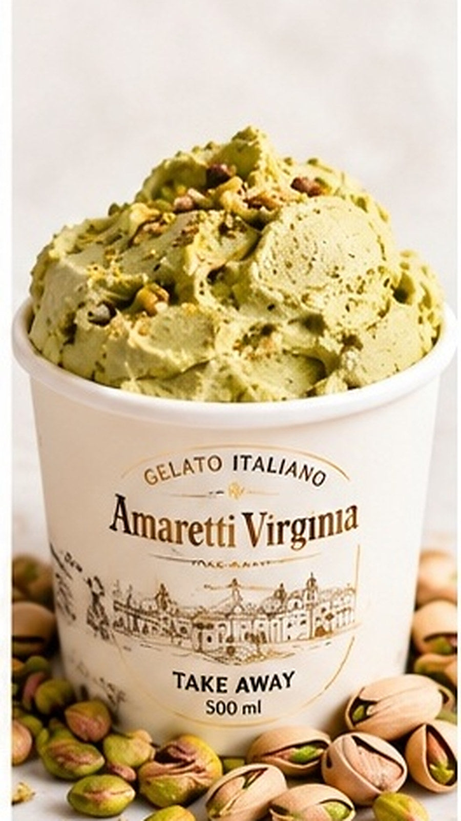 Pistacchio Gelato Take away-box 500 ml