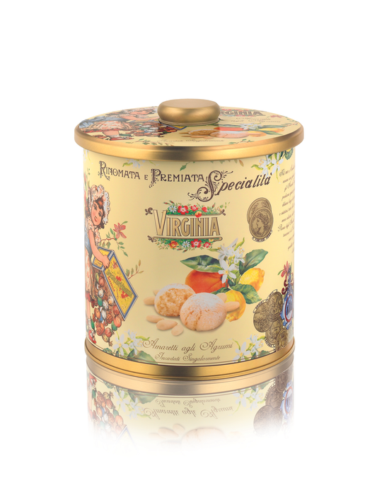 Mjuka Premium Amaretti Mandelkakor Citron & Apelsin 220g