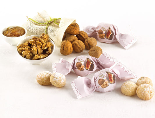 Mjuka Premium Amaretti Mandelkakor Fikon & Valnöt 20g