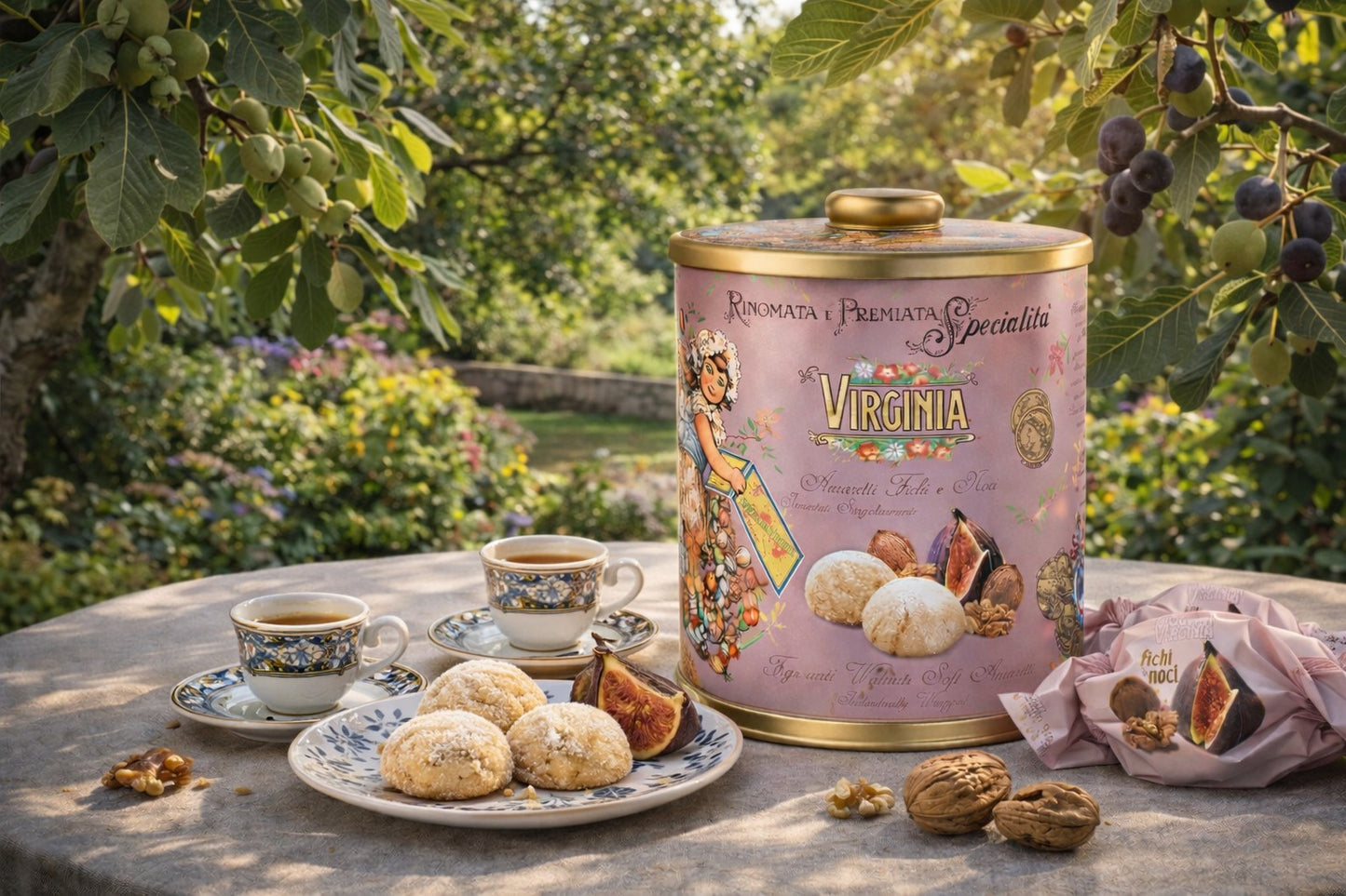 Soft Premium Amaretti Almond Biscuits Fig & Walnut 220g