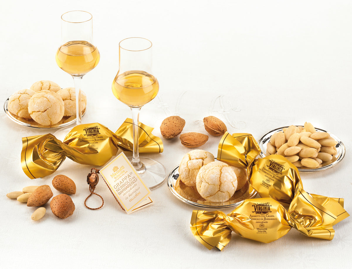 JUST NU! Mjuka Premium Amaretti Mandelkakor Grappa