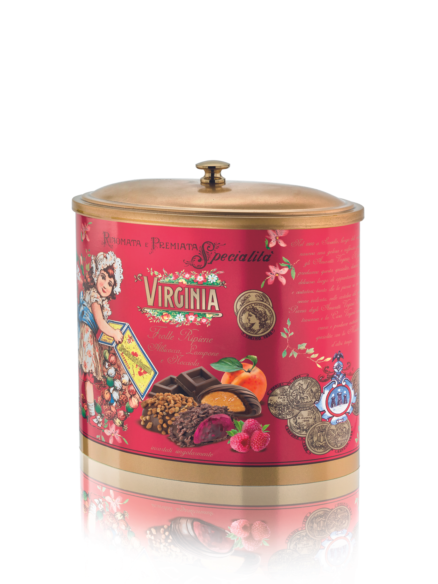 Virginia Nocciola, Albicocca e Lampone 200g