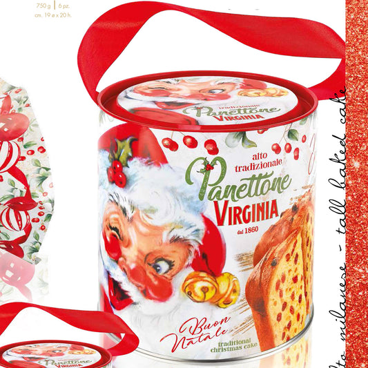 Virginia Panettone Klassisk Högt bakad i Kakburk 750g