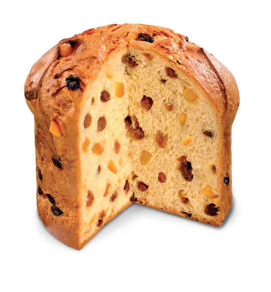 Virginia Klassisk Hög Panettone 1kg Juldekorerad plåtburk Tomtefar