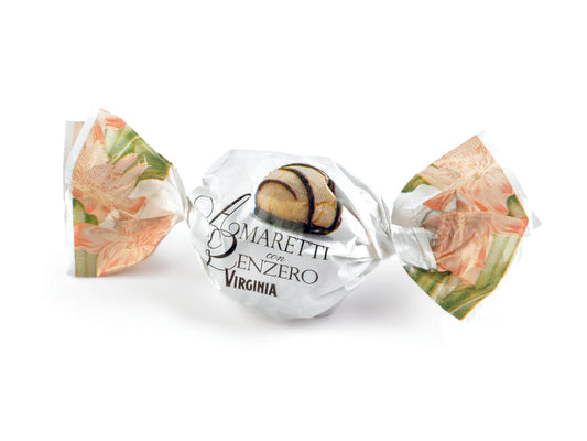 Mjuka Premium Amaretti Mandelkakor Mörk Choklad & Ingefära