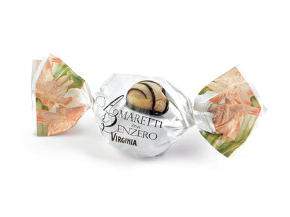 Mjuka Premium Amaretti Mandelkakor Mörk Choklad & Ingefära 20g