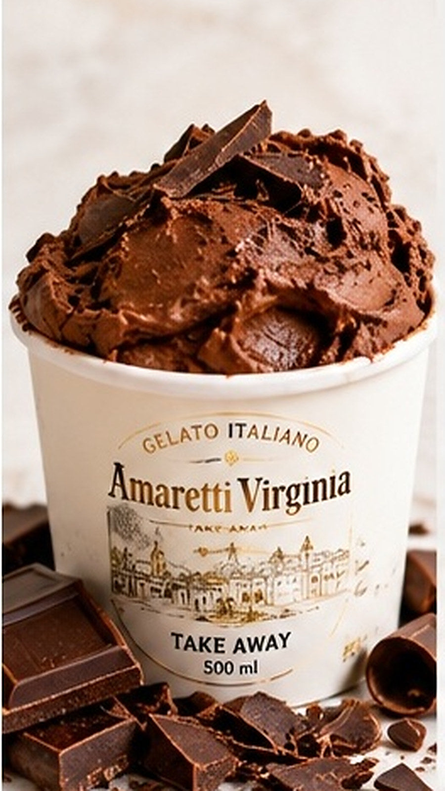 Cioccolato Gelato Takeaway Box 500 ml