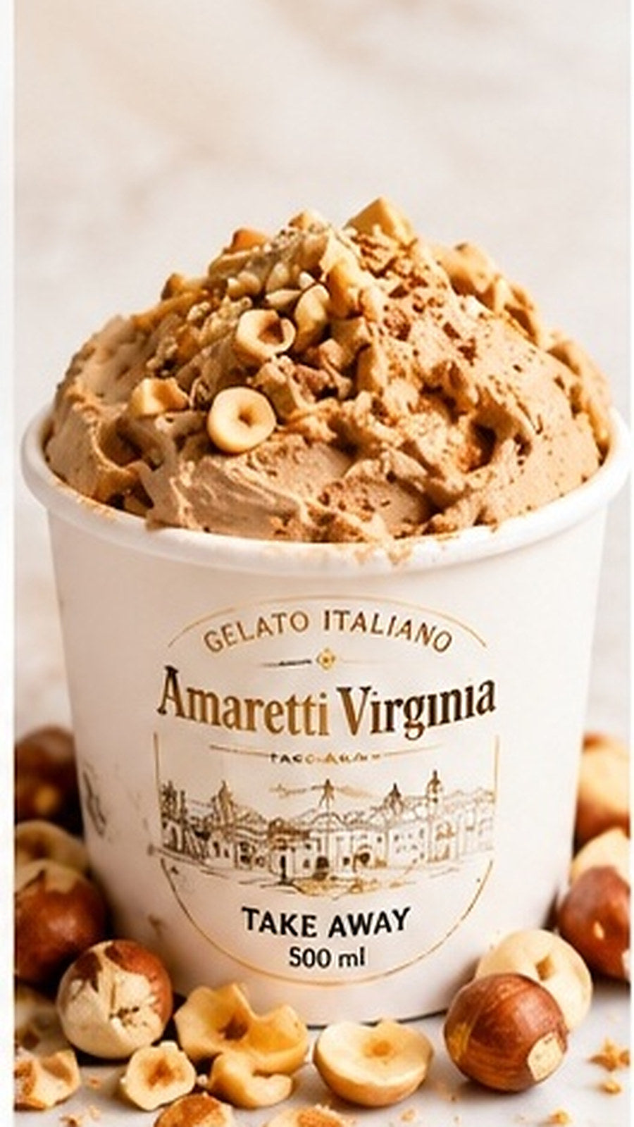 Nocciola Gelato Take away-box 500 ml