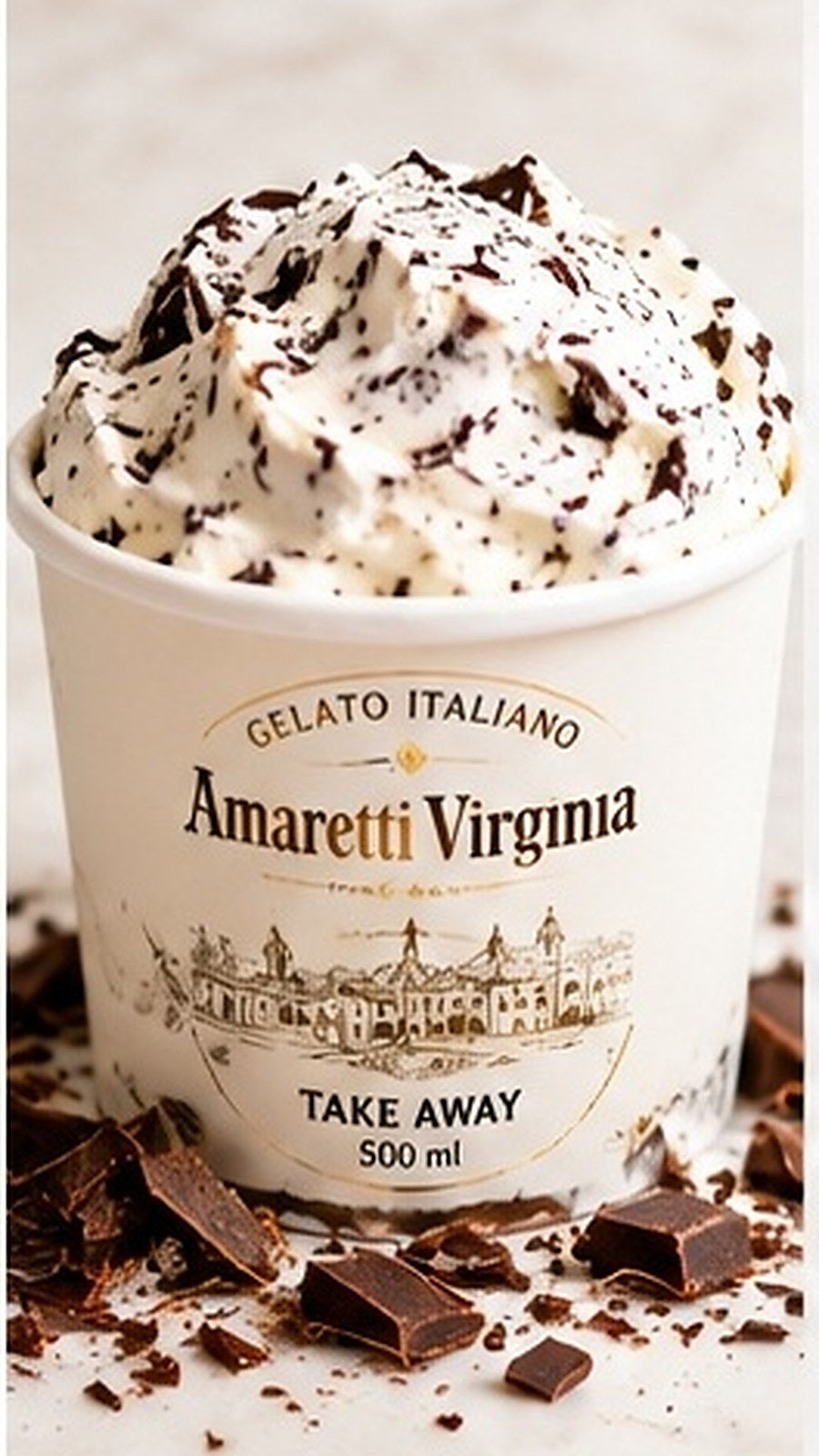 Stracciatella Gelato Take away-box 500 ml