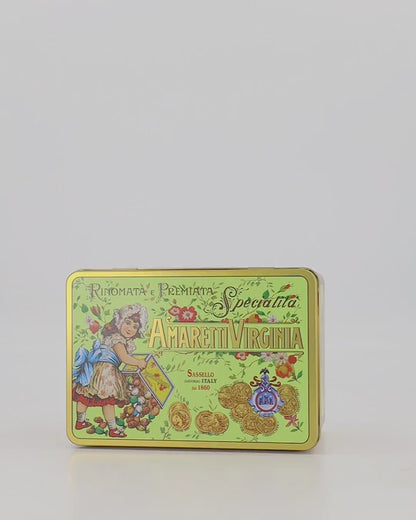 Mjuka Premium Amaretti Original Mandelkakor Kakburk Guld 220g